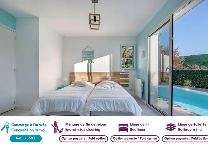 Casa de Férias Sejour Confort Avec Piscine - 6 Adultes, 3 Enfants *